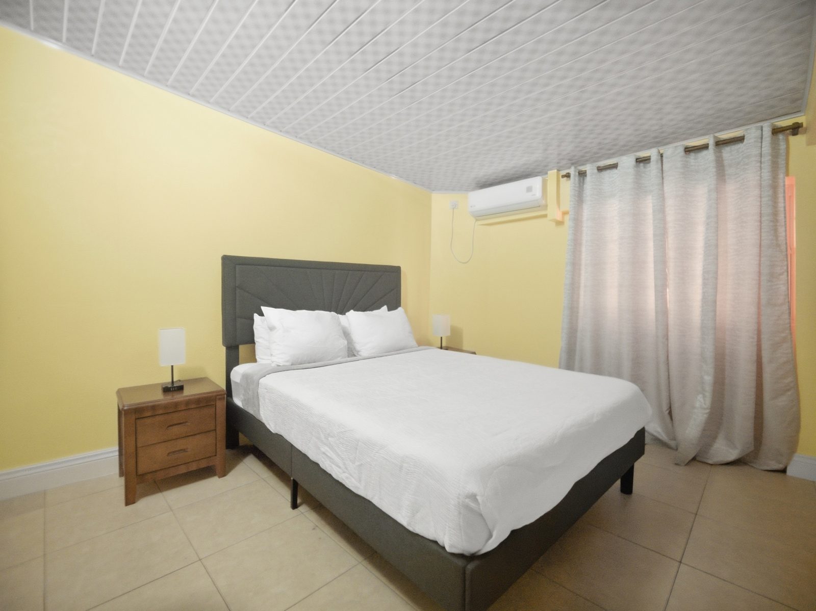 One Bedroom bedroom with garden window
