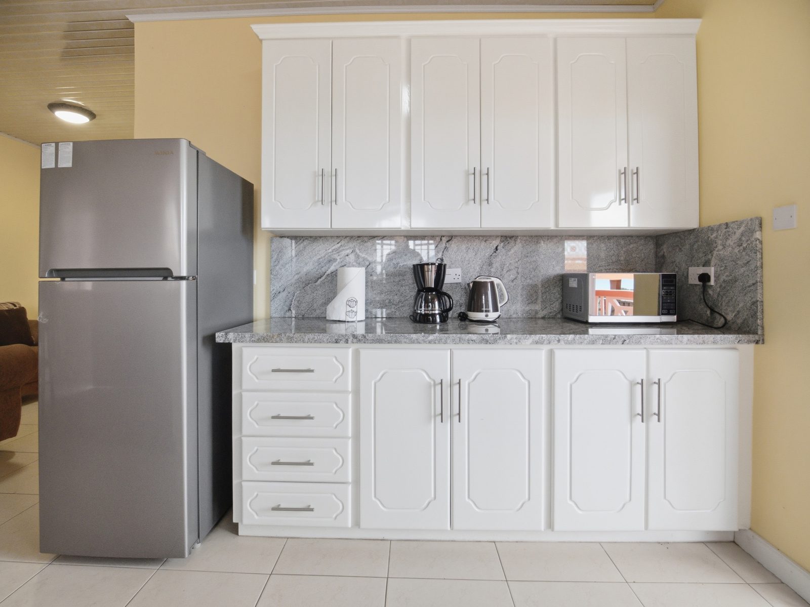 Two Bedroom kitchen with full-size fridge